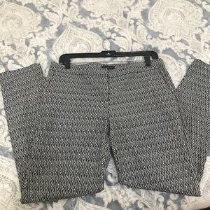 Black and beige print Will Smith pencil pants